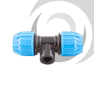 20mm x 1/2" Comp. Tee Junction FEMALE Thread