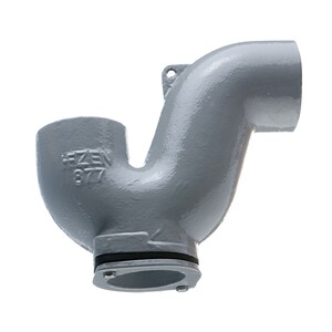 150mm Halifax HD Bottom Access P Trap; Grey