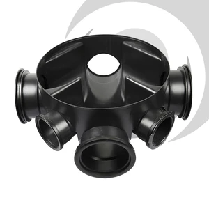 450mm Inspection Chamber Base 160mm Channel 2 x 160mm Inlets & 2 x 110mm Inlets, for installation up to 1.2m - New