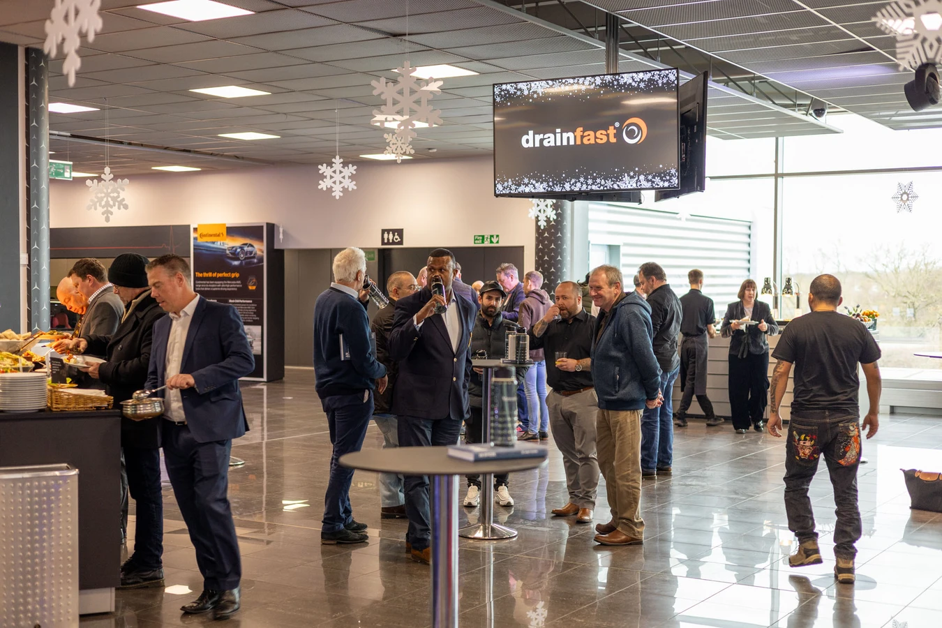 Drainfast event at Mercedes-Benz World