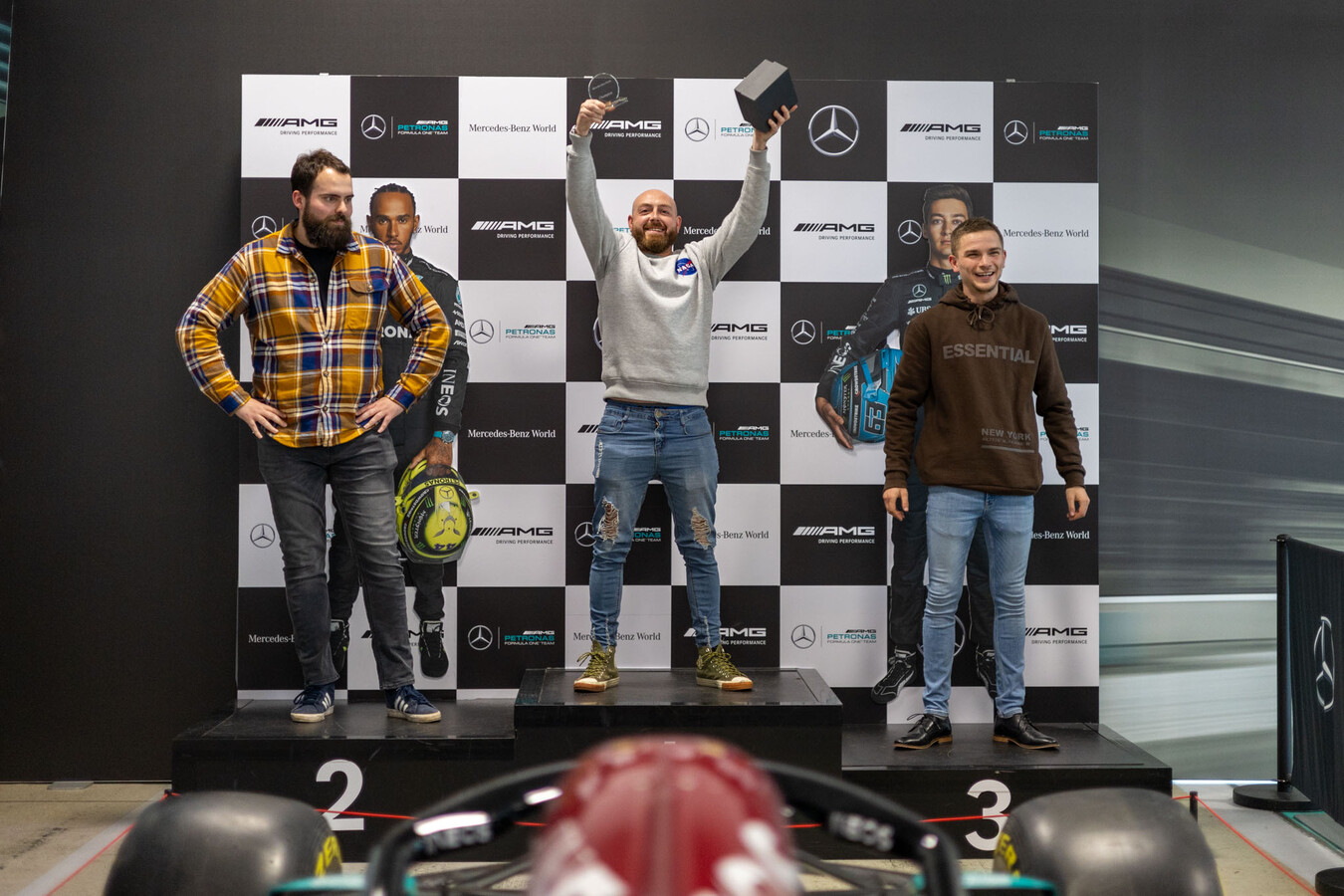 The winners of the Drainfast team building race