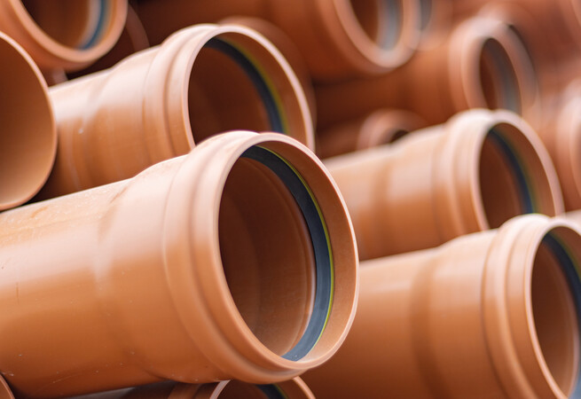 Underground drainage pipes with single socket end 