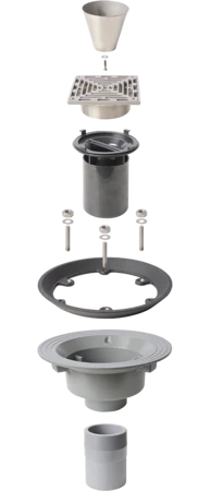 Frost Drain Exploded View Cutout