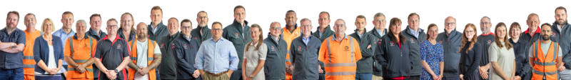 The Drainfast team group png cutout 2024